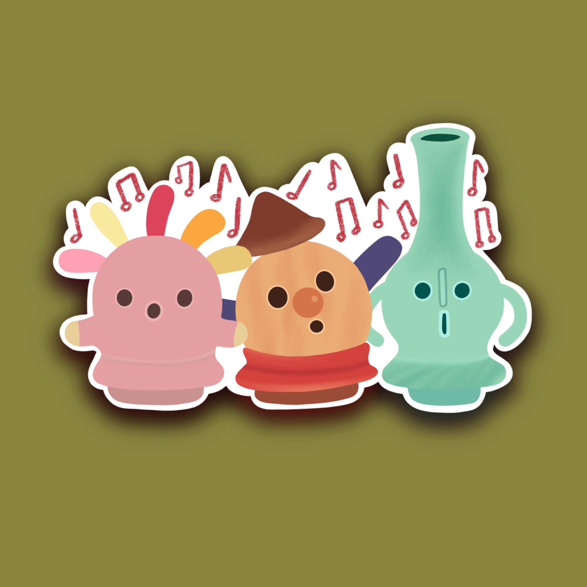 Gyroid Stickers Gyroid Animal Crossing Vinyl Sticker | ACNH - Etsy