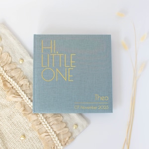 Album fotografico personalizzato, primo album fotografico del bambino, album fotografico del primo anno, regalo per il maschio o la femmina nati