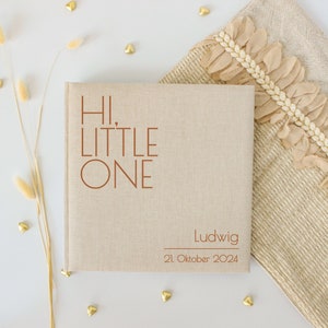 Baby album | Personalizable photo album 25 x 25 cm or 30 x 31 cm | Hi little one | Gift for birth