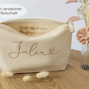 Thank you gift for bridesmaids | Personalized bag with hidden message