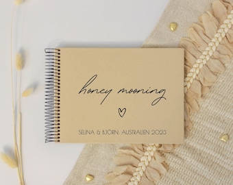 Personalisierbares Fotoalbum |  verschiedene Formate | 'honey mooning'