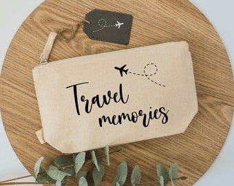 Bag for travel memories made from organic cotton | Travel memories