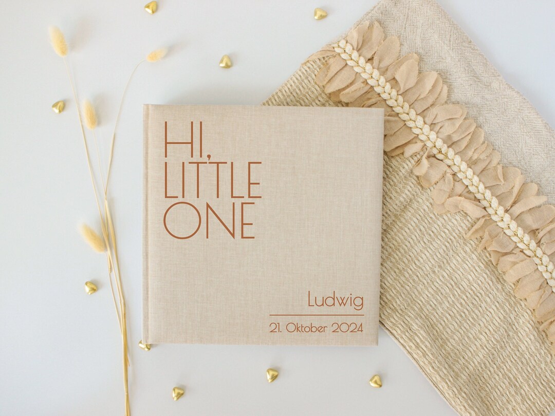 Personalized Baby Photo Album, Birth Album, Baby's First Photo Album ...