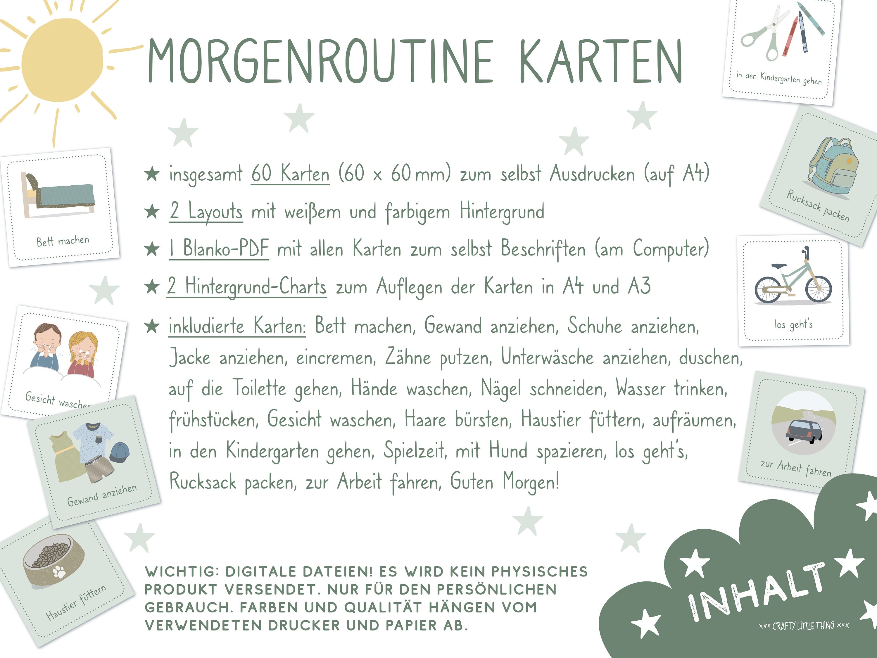 Printable Morning Routine Cards for Toddlers / Morning Ritual - Etsy