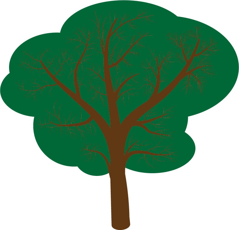 Tree Clip art/Clip art/JPG PNG SVG format | Etsy