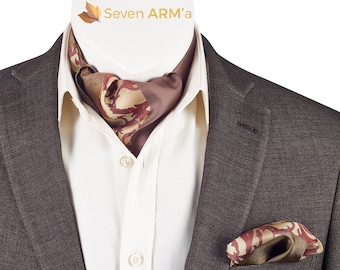 Pandora Brown Ascot Men&#39;s Scarf