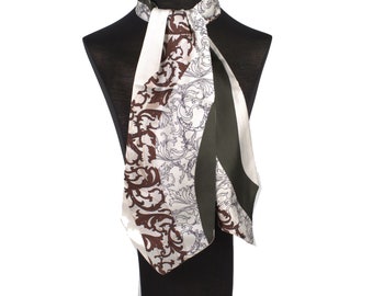 Pandora Green Color Ascot Men&#39;s Scarf