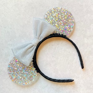 Resin Mouse Ears, Holographic Galaxy Resin Mouse Ears