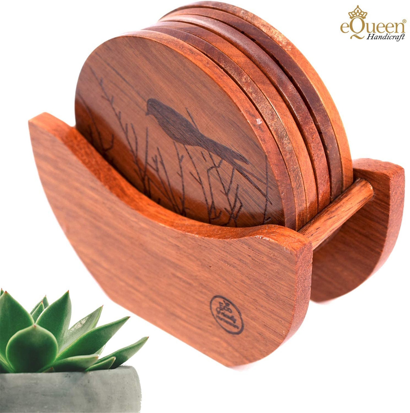 100 natural wooden beverage coaster handmade beverage Etsy