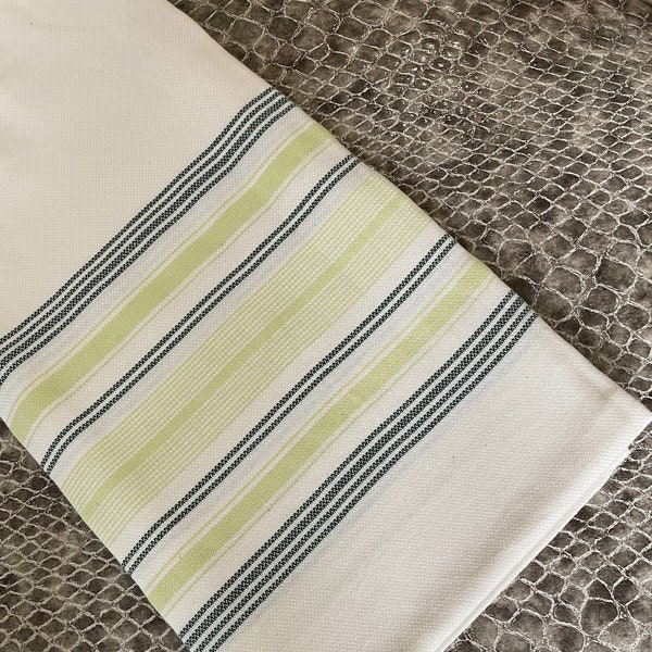 Bamboo and Turkish Cotton Green Striped Beach & Bath Towels - Citizens of the Beach Collection - Baby Shower Wedding Gift Towel