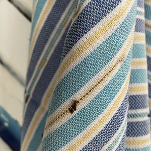Blue Yellow Bohemian Turkish Beach Bath Towel - Sand Free Quick Drying Absorbent Boho Throw Blanket Hippie Yoga Gym Pool Soft Elegant Cotton