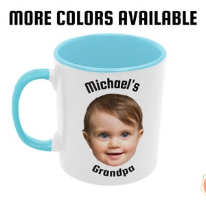 Personalized Mug - Gift for Parent - Custom Photo Mug - Baby Face Mug - Personalized Mug - Gift for Father’s Day - Baby Photo Mug Grand