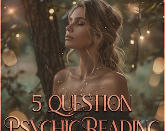 5 Question Intuitive Psychic Reading. Fast and Accurate Reading.