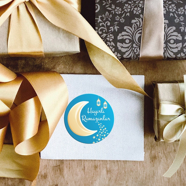 Hayirli Ramazanlar Sticker | Moon | Ramadan | Eid Al Fitr | Islamic ...