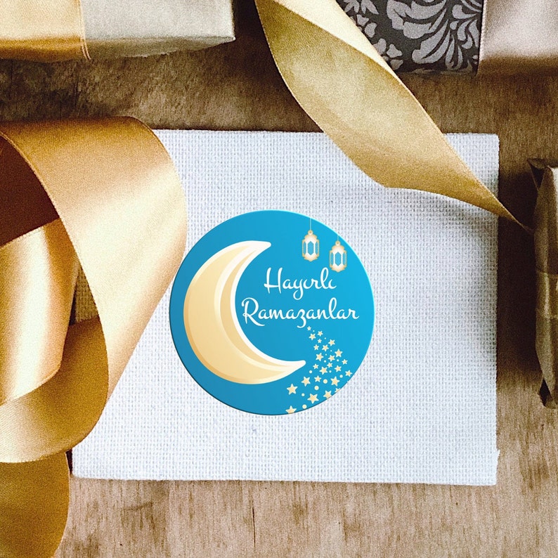 Hayirli Ramazanlar Sticker | Moon | Ramadan | Eid Al Fitr | Islamic ...