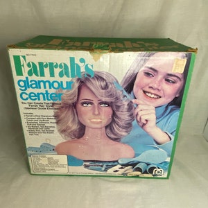 Farrah's Glamour Center - Farrah Fawcett Doll Make-up Head - Mego - Beauty Styling Doll Head - Etsy Farrah's Glamour Center - Farrah Fawcett Doll Make-up Head - Mego - Beauty Styling Doll Head - Etsy