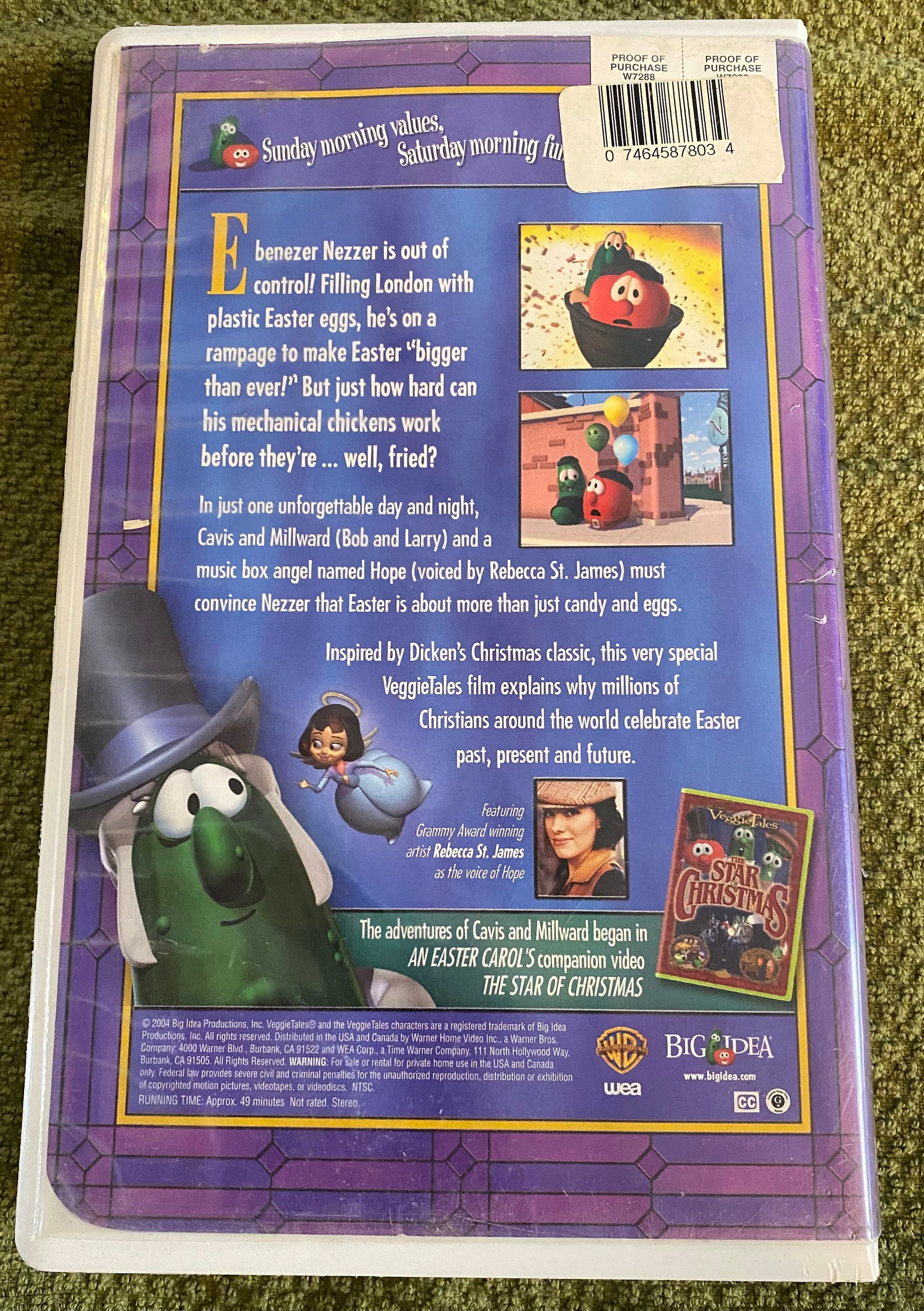 Vintage Veggie Tales an Easter Carol VHS - Etsy