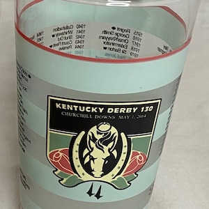 Kentucky Derby Horse Race Drinking Glass Tumbler - Kentucky Derby Official Glass Tumbler - Churchill Downs