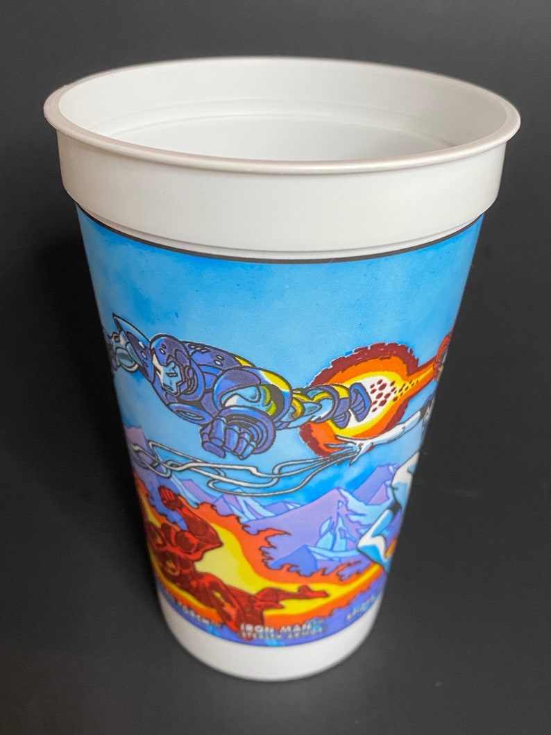 Marvel Action Hour Kmart Cup Marvel Comics Marvel Plastic Etsy
