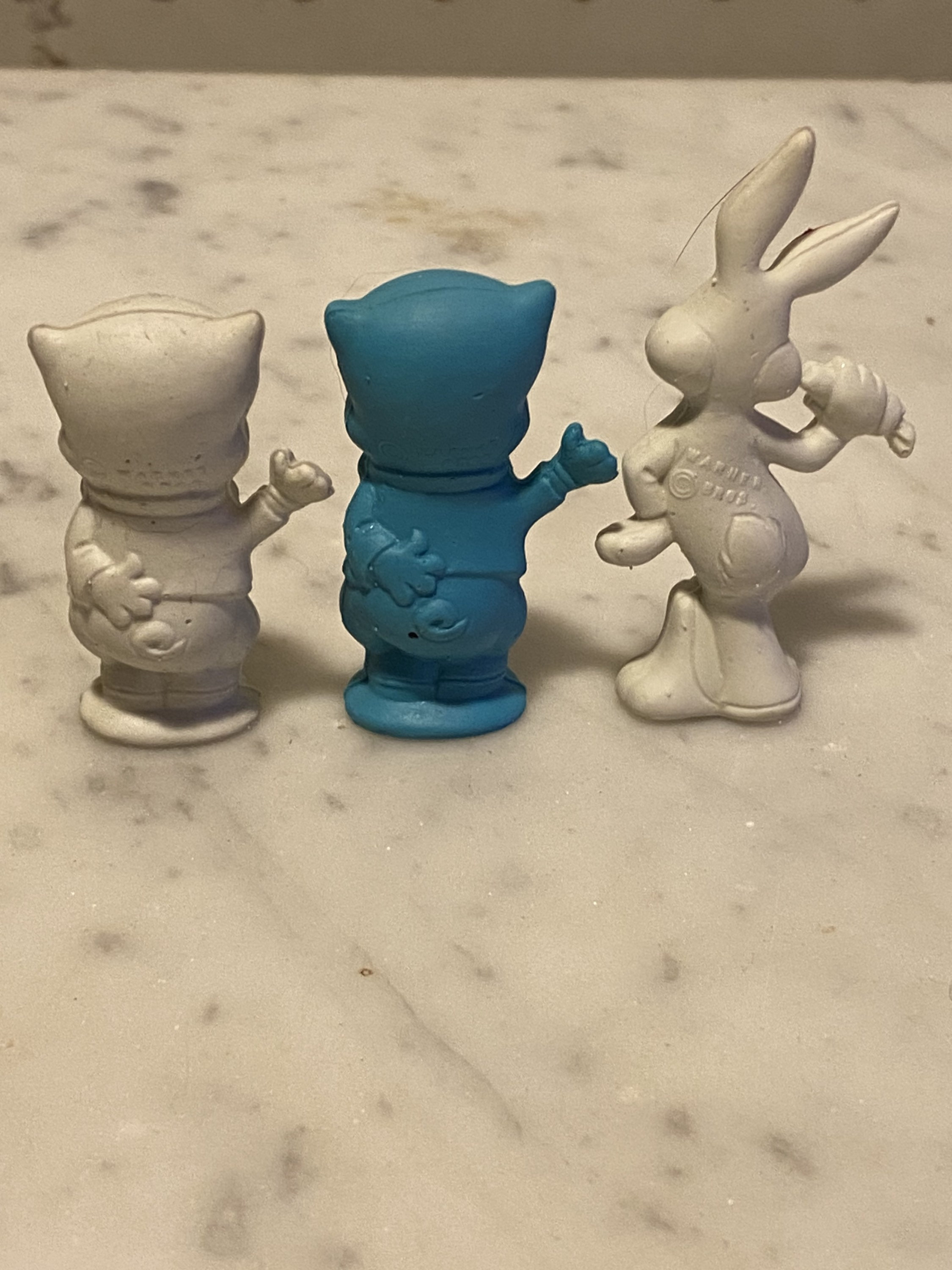 Vintage 1980s Rubber Erasers - Porky Pig - Bugs Bunny - Warner Bros - Etsy