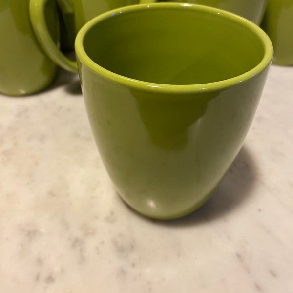 Lime Green Stoneware Coffee Tea Mug -  Green Mug - Corelle Replacement