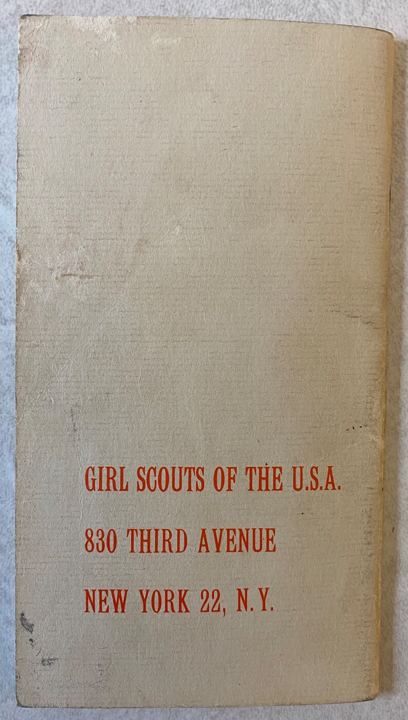 Girl Scout Pocket Song Book 1956 Printed in the U.S.A. Etsy