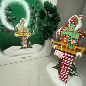 Department 56 - Elf Tree House - North Pole Village Collection - Christmas Village Building - #56.56446