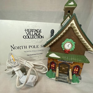 Department 56 - North Pole Chapel - North Pole Village Collection - Christmas Village Building - #5626-0