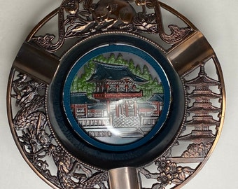 Temple of Confucius Ashtray - Souvenir Ashtray - Chinatown NY - NIKKO Ashtray