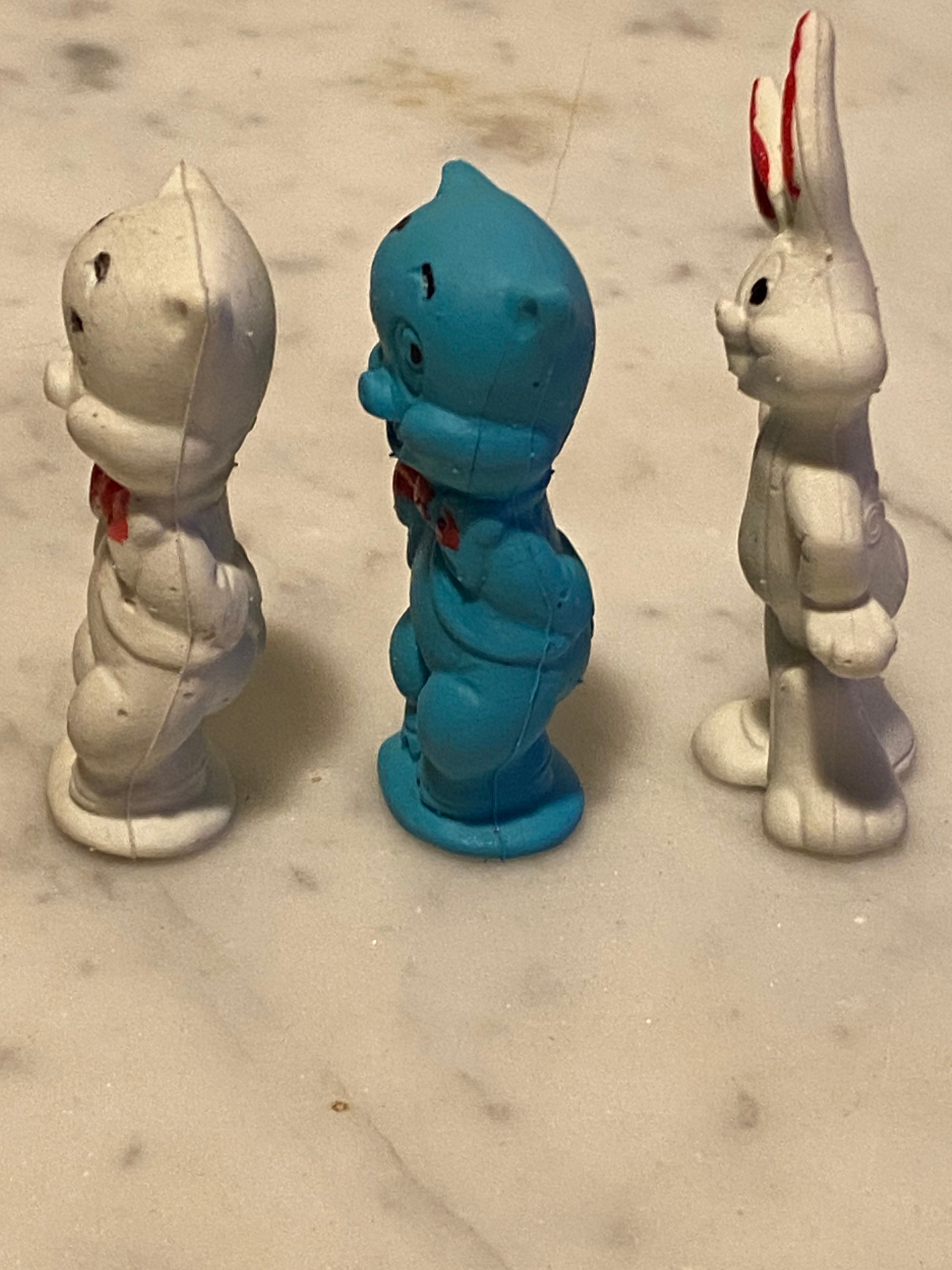 Vintage 1980s Rubber Erasers - Porky Pig - Bugs Bunny - Warner Bros - Etsy