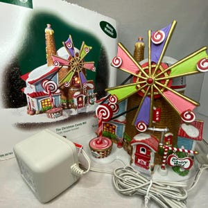 Department 56 - Christmas Candy Mill - North Pole Village Collection - Christmas Village Building - #56.56762