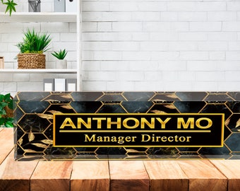 Personalized Name Plate for Desk Custom Office Decor Nameplate Sign Office Desk Name Plate Teacher Gift