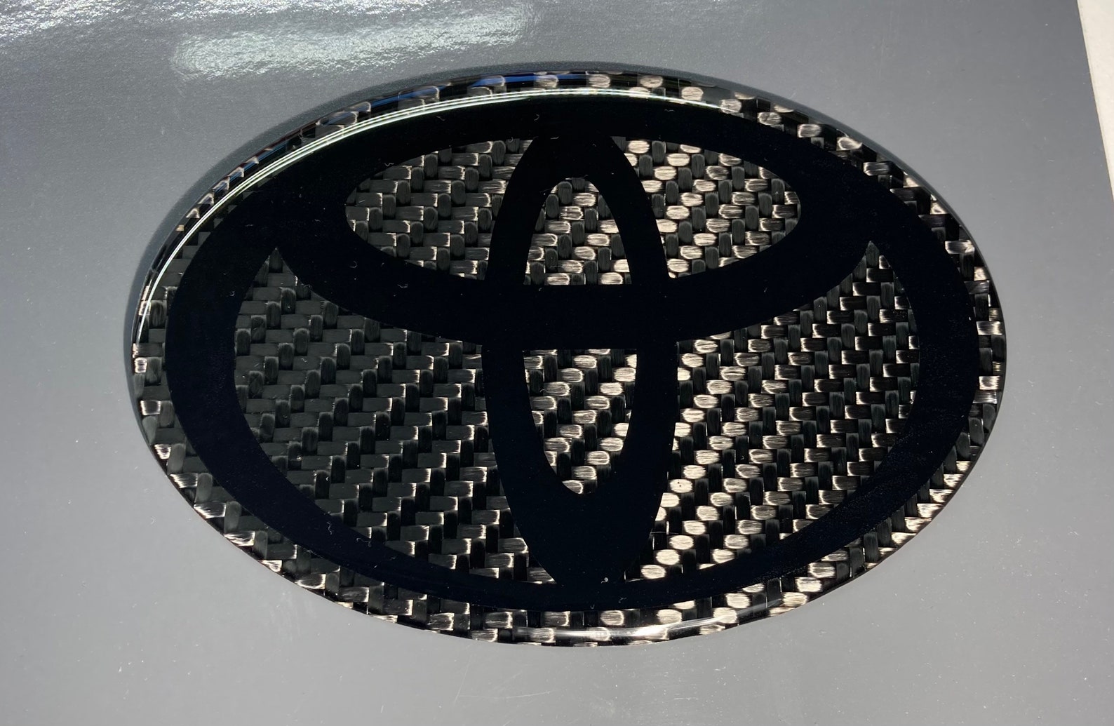 100 Real Carbon Fiber Toyota Supra Oval Emblem Etsy