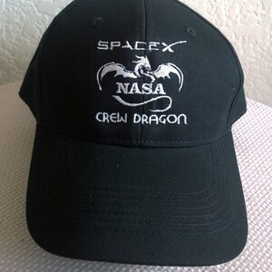 Spacex NASA Crew Dragon Cap Hat | Etsy