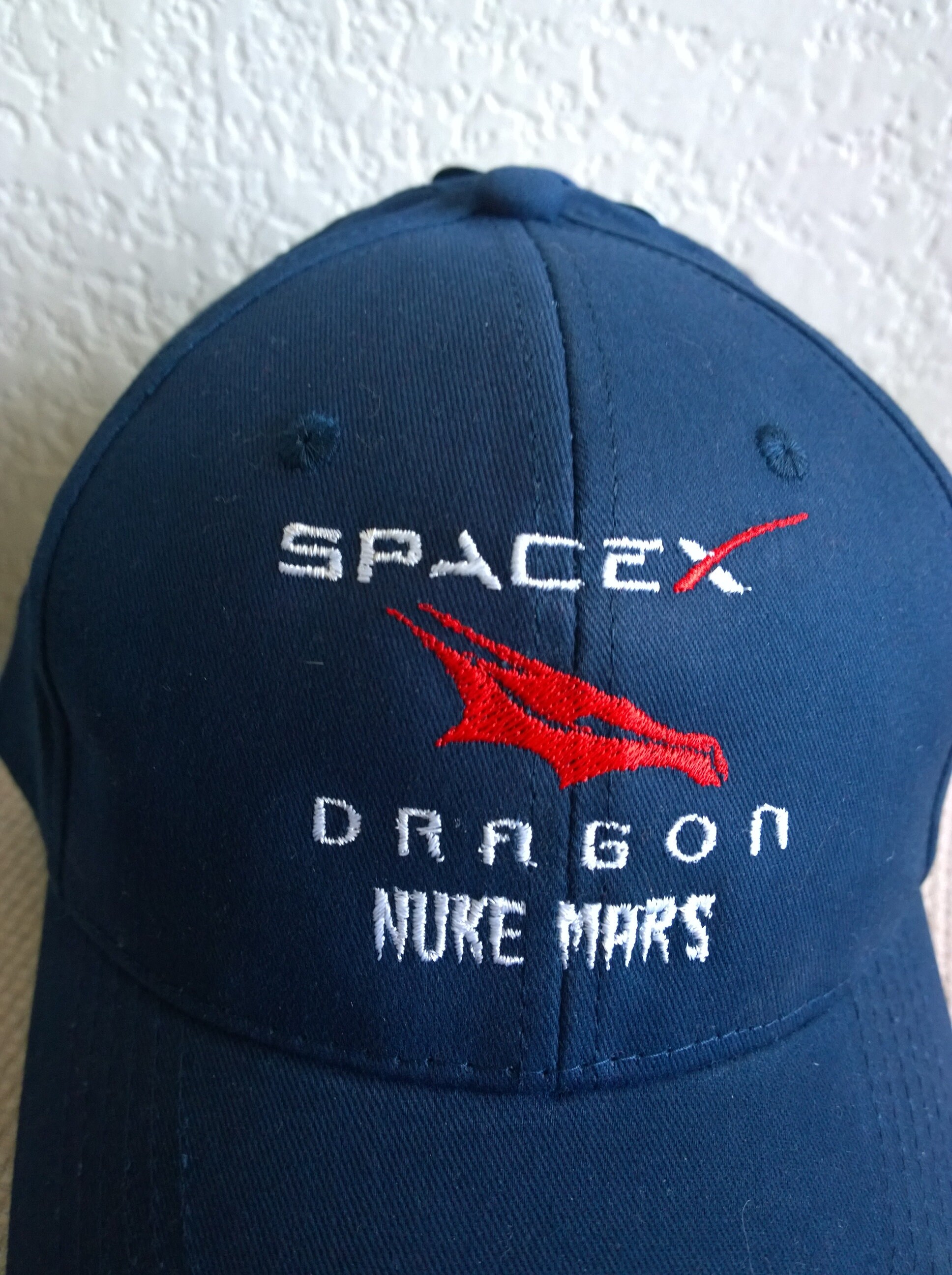 Spacex NASA Cap Hat Crew Dragon Nuke 