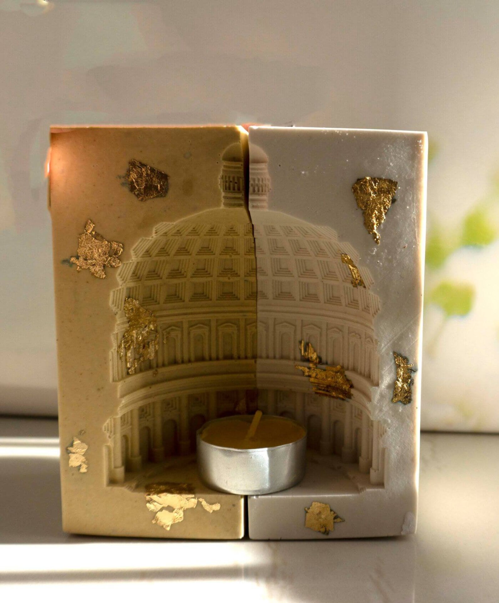 Pantheon dome bookends candle holder Decorative Bookend Etsy