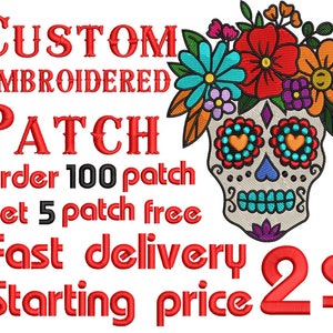 Custom Embroidered patch,Name patch, pet name patch,jacket patch,hat patch,shirt patch,