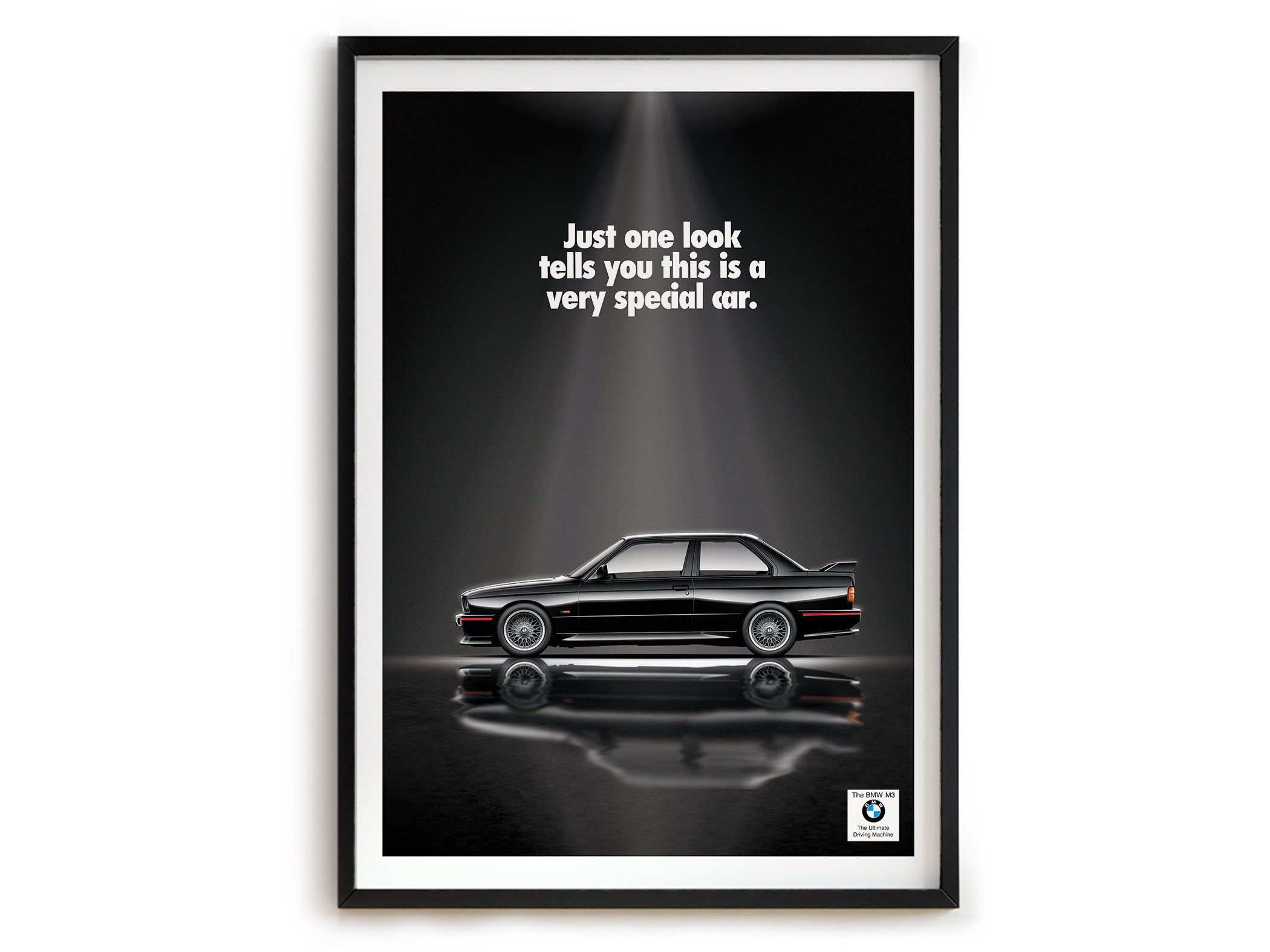 BMW M3 Racing Engine Mini Poster 13"x19" HD 