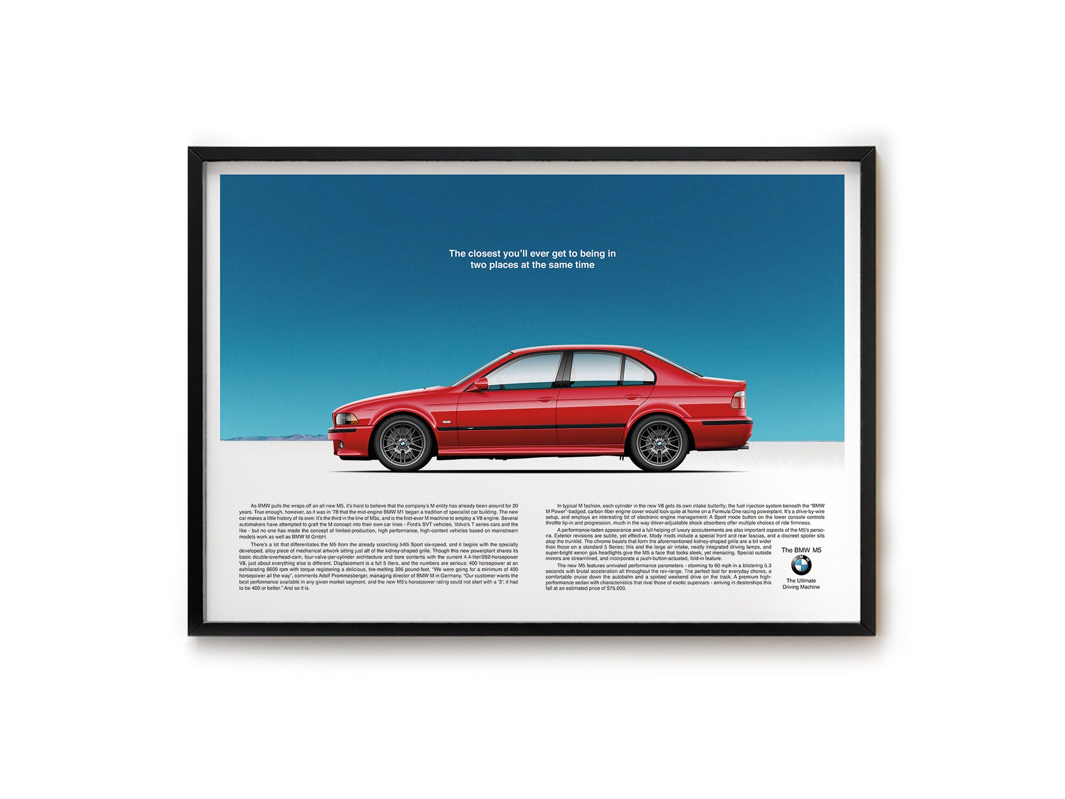 BMW E39 M5 Poster
