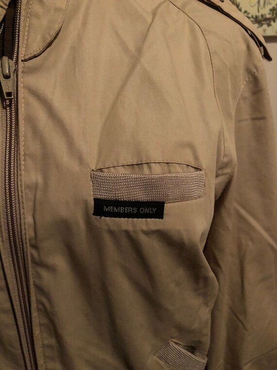 tan members only jacket