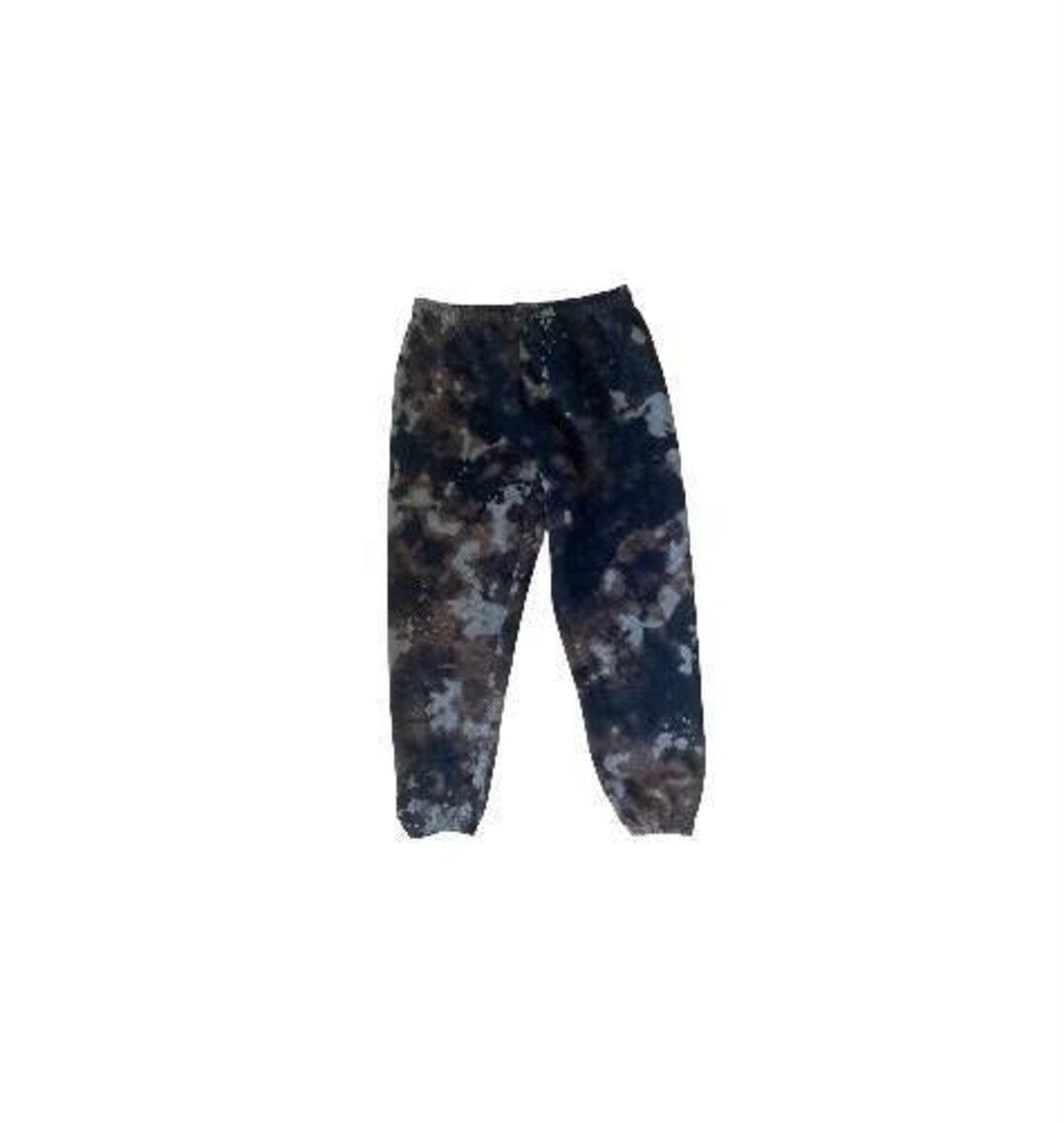 Reverse Tie Dye Sweatpant / Bleach Dye Sweatpants / Tie Dye Joggers Etsy