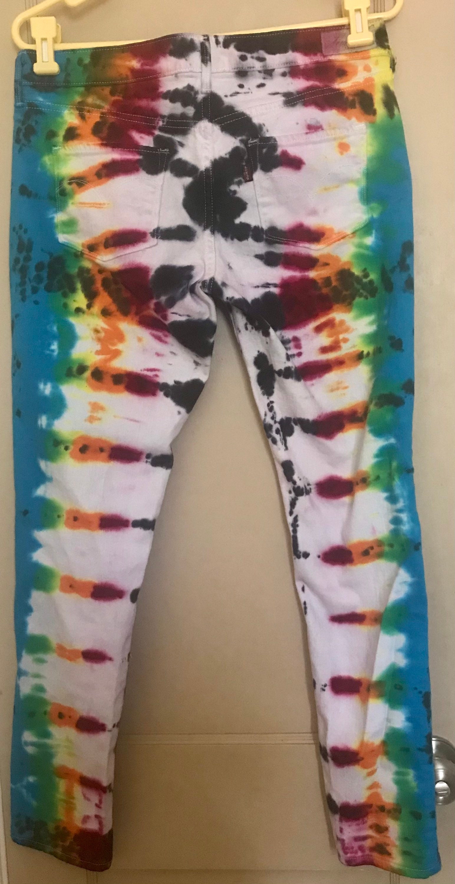 Tie Dye jeans Etsy