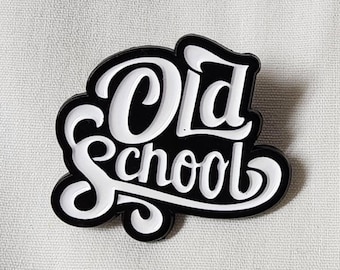 Old School Enamel Pin