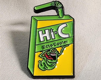 Slimer's Hi-C Ecto Cooler Ghostbusters Enamel Pin