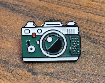 Little Green Camera Enamel Pin