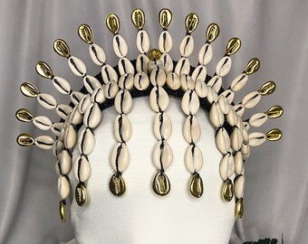 Golden Cowrie Headpiece