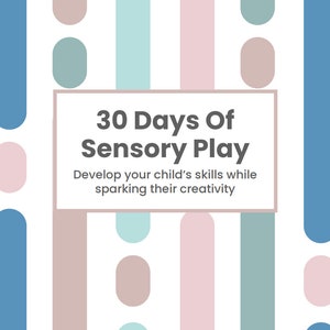 30 Days of Sensory Play Workbook - Fun and Engaging Activities for Toddlers - Printable PDF