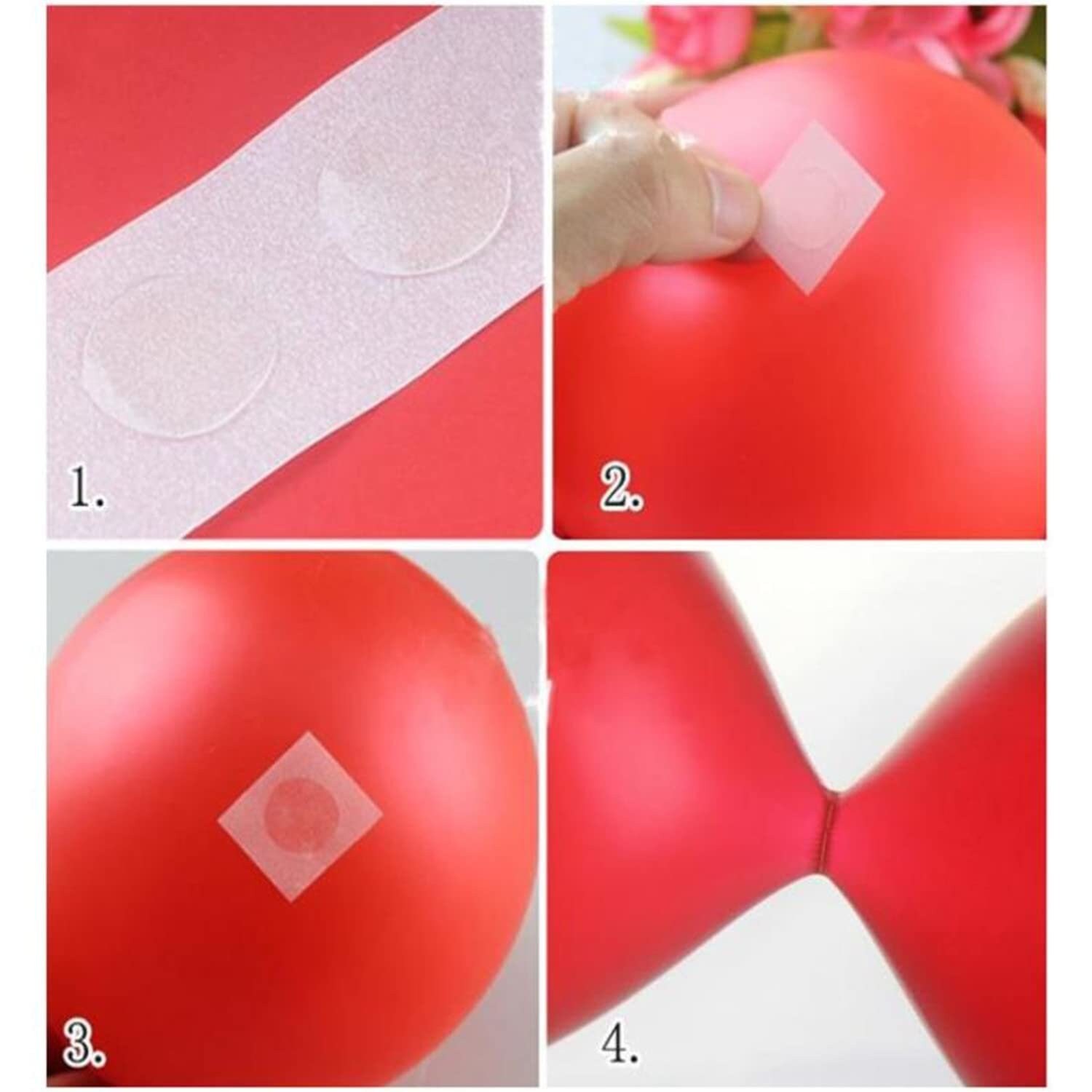 200pcs/1sheet Balloon Attachment Double-sided Adhesive, Balloon Glue For  Party