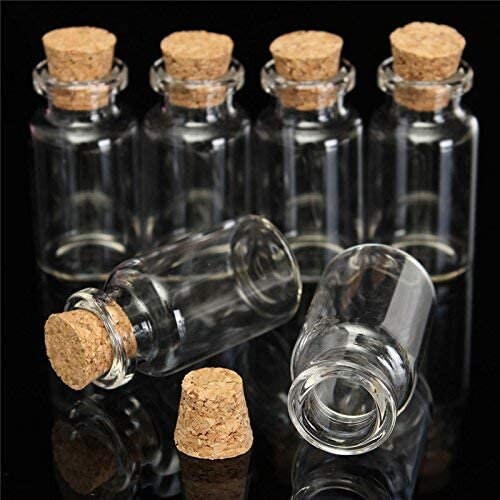 SMALL CORK STOPPER GLASS BOTTLES JAR CLEAR EMPTY VIALS PAGAN PENDANTS SMALL CORK STOPPER GLASS BOTTLES JAR CLEAR EMPTY VIALS PAGAN PENDANTS