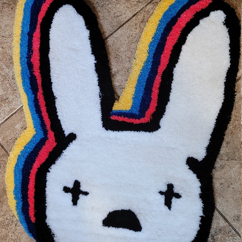 Bad Bunny Logo Rug Etsy